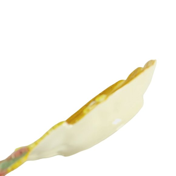 Condiment Serving Dish Fitz and Floyd Classics Autumn Gourd With Flowers Vintage - Picture 8 of 8